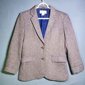 Slices Women's Blazer Made In Japan Size 5 (Wool/Silk)